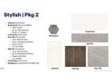 Stylish kitchen materials pkg 2: brellin white cabinets, mesmerist backsplash, and prime RL23 flooring at 164 Gilmer St, Fuquay Varina, NC 27526