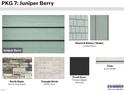 Juniper Berry package features North State Norris Gray Stack stone and Arctic White trim for a stylish design at 148 Gilmer St, Fuquay Varina, NC 27526