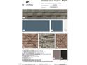 Exterior color package featuring weathered wood roof shingles and Waterloo SW 9141 siding and flat panel at 2401 Picual Way # 20, New Hill, NC 27562