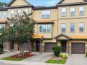 Inviting townhome exterior with a well-maintained lawn and tasteful landscaping showcasing the architecture at 2609 Stewart Pines Dr, Raleigh, NC 27615