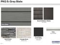 Exterior finish options including gray slate siding, brick options, a black front door, and Arctic White trim at 2325 Horton Park Dr, Apex, NC 27539