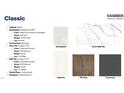 Classic design selections including white cabinets and Calacatta Empire countertops at 2341 Horton Park Dr, Apex, NC 27539
