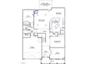 Open-concept first floor featuring a kitchen, breakfast nook, Gathering room, dining room, office, and a two-car garage at 60 Bold Dr, Youngsville, NC 27596