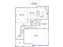 First floor floorplan featuring Gathering room, kitchen, dining room, guest bedroom, and a 2-car garage at 50 Guardian St, Youngsville, NC 27596