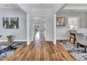 Inviting entryway featuring hardwood floors and open sightlines into adjacent living spaces at 2371 Old Us 421, Lillington, NC 27546
