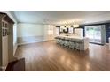 Spacious open-concept with island kitchen boasting seating and an airy feel, perfect for entertaining and Gathering gatherings at 3205 Broyhill Cir, Raleigh, NC 27604