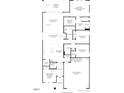 Detailed home floor plan featuring flex room, kitchen, great room, primary bedroom suite, covered patio, and 2-car garage at 628 Gainer Dr # 18, Raleigh, NC 27610