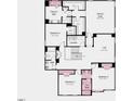 Upstairs floor plan with owner's suite, bedrooms, laundry, loft, and bathrooms at 1021 Dillon Lake Dr, Knightdale, NC 27545