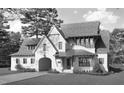 Stately home boasting stone accents, architectural interest, a porte-cochere, and a covered porch at 121 Anfield Rd, New Hill, NC 27562