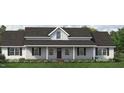 Inviting single-story home with a classic design, featuring a covered porch and well-manicured landscaping at 4450 Poppy Mallow Ln, Oxford, NC 27565