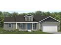 Inviting one-story home featuring a covered entry, manicured lawn, and a convenient attached two-car garage at 4461 Poppy Mallow Ln, Oxford, NC 27565
