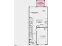 Layout of the first floor featuring a gathering room, kitchen, dining area, garage, and outdoor living space at 8732 Wardle Ct, Wake Forest, NC 27587