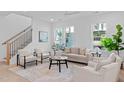 Bright living room features neutral furniture, large windows, and modern decor, creating a welcoming atmosphere at 5041 Lundy Dr # 102, Raleigh, NC 27606