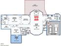 Detailed floor plan showcasing the layout of the home, including bedrooms, bathrooms, and living spaces at 2004 Flagstone Pl, Raleigh, NC 27612