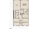 Layout of the second floor with primary bedroom, loft, and bedrooms 3 and 4 at 1208 Solace Way, Rolesville, NC 27571