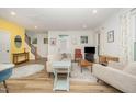 Comfortable living room area with hardwood floors, and bright, natural lighting at 2801B Cannada Ave, Durham, NC 27704