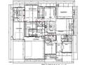 First floor plan featuring kitchen, dining, bedroom, and garage at 3632 Rail Overlook Dr, New Hill, NC 27562