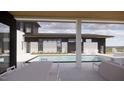 Luxury home featuring an outdoor pool and lounge area at 1021 Ferson, Apex, NC 27519