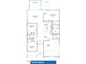 Floor plan showcasing a spacious layout including a large great room, primary suite, and two additional bedrooms at 1995 Meadowview Dr, Graham, NC 27253