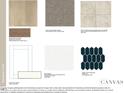 Selection of interior finish samples for the home at 535 Claftin St, Sanford, NC 27330