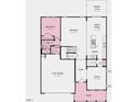 Open-concept first floor featuring kitchen, dining and living area, a 2-car garage, and a bedroom at 539 Claftin St, Sanford, NC 27330