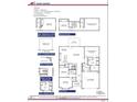 Detailed floor plan showcasing the layout of the home's first and second floors at 56 Braddock Ct, Garner, NC 27529