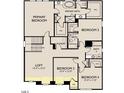 Second-floor layout featuring the primary bedroom, three additional bedrooms, and a loft at 112 Moonflower Ln # Homesite 267, Wilson's Mills, NC 27520