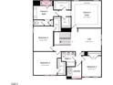 Upper floorplan featuring owner's suite, bedrooms, loft, and bathrooms for comfortable living at 204 Hickory Grove St, Sanford, NC 27330