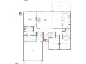 Detailed floor plan showcasing the layout of the home, including bedrooms, bathrooms, and living spaces at 37 Matthew Meadow Ln, Lillington, NC 27546