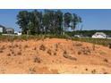 A vacant lot ready for building with sparse vegetation and trees in the background at 61 Merrifield Ln, Garner, NC 27529