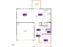 Detailed floor plan showcasing the layout of the first floor, including the kitchen and Gathering room at 91 Caspian Ct, Lillington, NC 27546