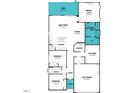 Detailed floor plan showcasing the layout of the home, including bedrooms, bathrooms, kitchen, and living areas at 158 Vaughan Farms Drive Dr, Angier, NC 27501