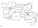 Detailed floor plan showcasing the layout of the home with dimensions of each room and key features at 215 Collinson Dr, Chapel Hill, NC 27514