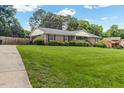 Ranch-style home with covered front porch and lush green lawn at 2423 Northern Bnd, Burlington, NC 27217