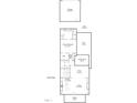First floor plan highlighting the layout of living spaces, primary bedroom, and outdoor areas at 253 Tobacco Farm Way, Chapel Hill, NC 27516