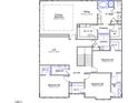 Upstairs layout with primary bedroom, sitting area, bath, laundry, loft, and three additional bedrooms at 221 N Maple Walk Walk # 221, Garner, NC 27529