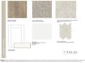 Selection of interior finishes with hard wood flooring, plush carpeting, elegant tile, and shaker style cabinets at 1701 Clydner Dr, Apex, NC 27523