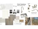Selection and options presentation featuring design elements for the kitchen, bathroom, and flooring at 527 Claftin St, Sanford, NC 27330