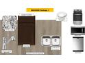 Designed Kitchen package with Moonlight granite, Aristokraft Sinclair Umber cabinets and under-mount sink at 2009 Rabbitbrush St, Durham, NC 27704