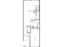 Detailed first floor floorplan featuring kitchen, great room, powder room and garage at 2013 Rabbitbrush St, Durham, NC 27704