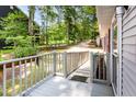This is a view from the porch showing the lovely surrounding nature and private road at 1033 Sagamore Dr, Louisburg, NC 27549