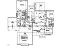 Detailed floor plan showcasing layout of the home, including room dimensions and garage size at 120 Firefly Ln, Louisburg, NC 27549