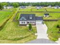 Expansive property featuring a well-maintained lawn, a charming home, and a long driveway at 137 Clydes Point Way, Wendell, NC 27591