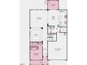 Layout of the first floor with gathering room, casual dining, kitchen, garage, and bedroom at 201 Longwall Dr, Holly Springs, NC 27540