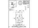 Detailed site plan showing lot dimensions, setbacks, and locations of utilities at 209 Seagraves Creek Ln, Holly Springs, NC 27540