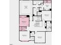 Layout of the second floor of the house featuring owner's suite, bedrooms, bathrooms, closets, and laundry room at 1032 Sun Springs Rd, Wake Forest, NC 27587