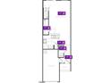 Layout of first floor plan showcasing the kitchen, great room, and garage at 10551 Brookside Reserve Rd, Raleigh, NC 27614
