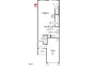 Open-concept first floor plan showcasing the layout of the great room, kitchen, and garage at 10609 Brookside Reserve Rd, Raleigh, NC 27614