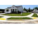 View of home showing the corner lot location at 2400 Abbeyhill Dr # 36, Raleigh, NC 27610