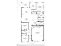 Detailed floor plan showcasing the layout with the primary bedroom suite, and kitchen at 2400 Fleming Stone Ln # 52, Raleigh, NC 27610